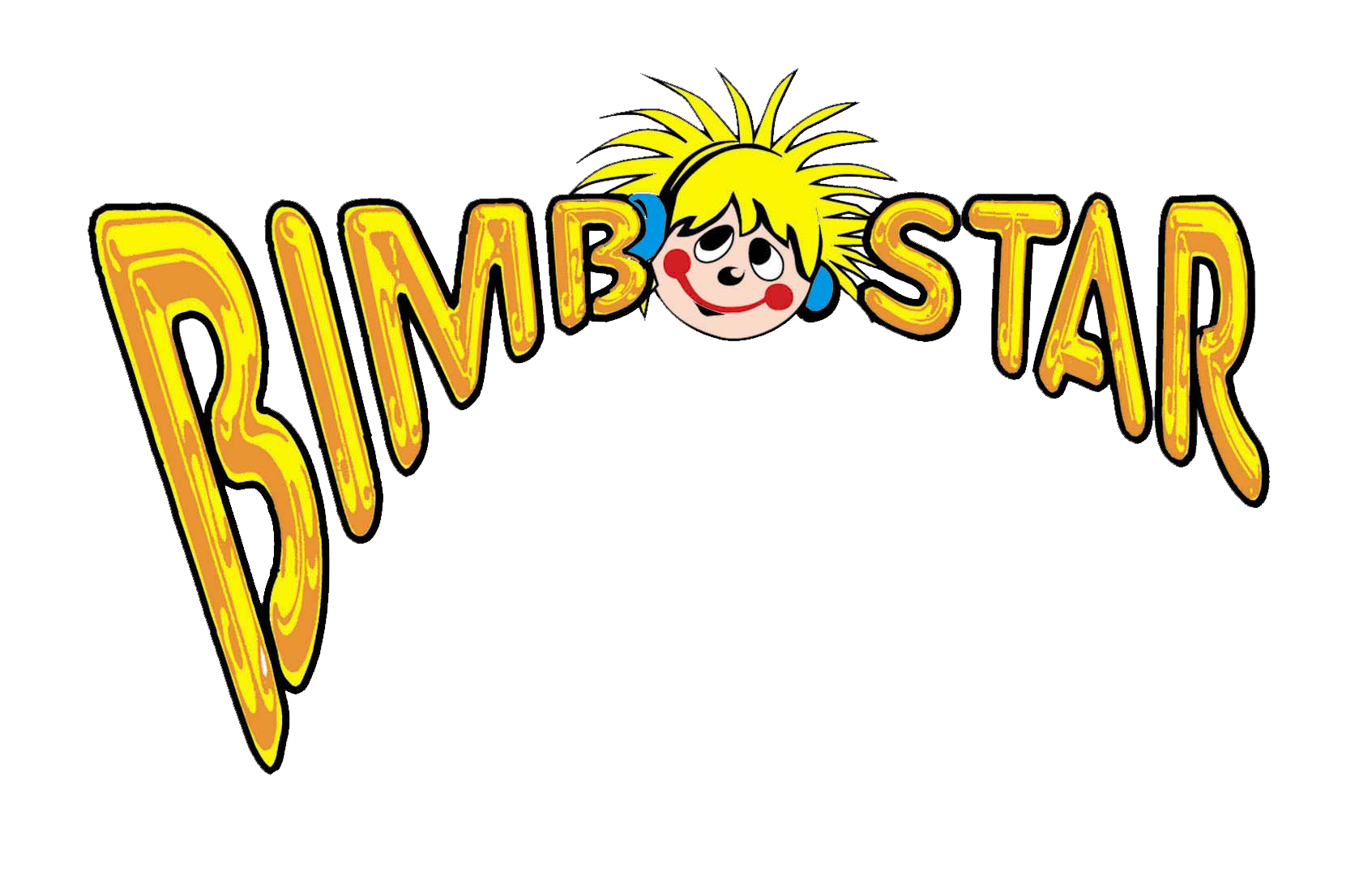 Il logo originale Bimbostar, con il volto al posto della O