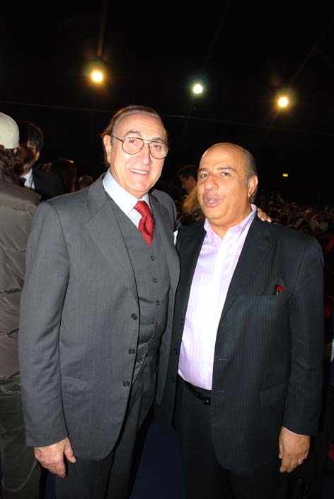 Gianni Donati con Pippo Baudo, in una fotografia dell’archivio originale.